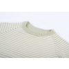 Muntgroene/ecru gestreepte trui - Mateo beige